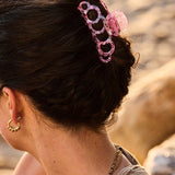 Haarklem Round Effect Marble Cute Pink