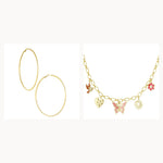 Golden Hoops & Nature Set | Mae Lilly