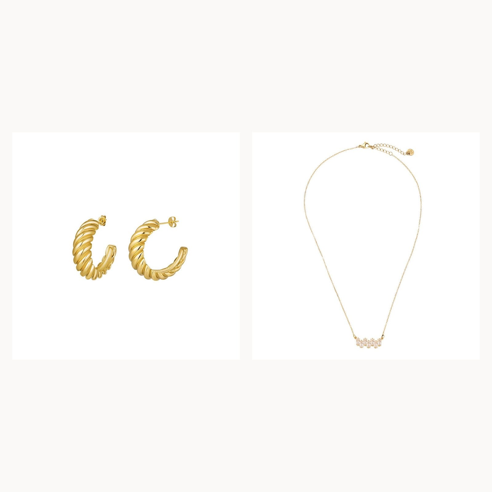 Golden Round & Down Set | Mae Lilly
