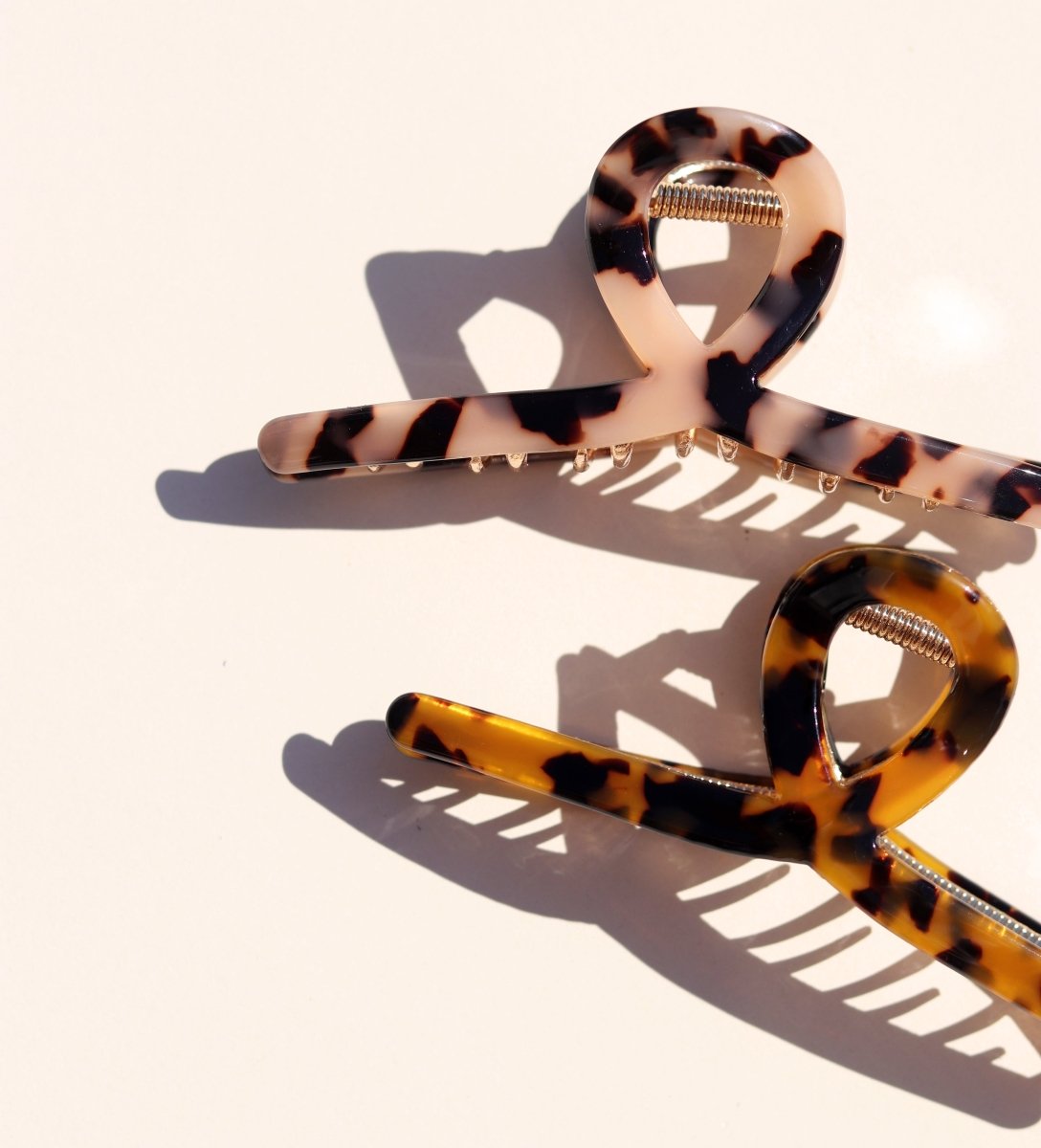 Haarklem Elegant Swirl Goudkleurig & Leopard