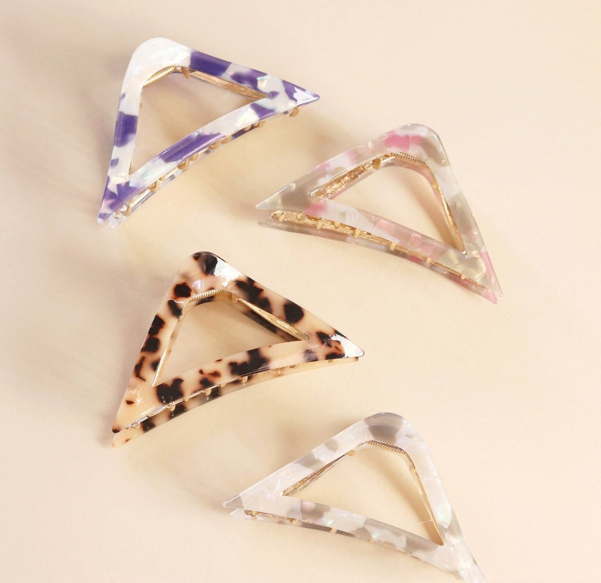 Haarklem Triangle Tortoise Beige