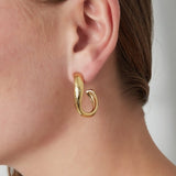 Twisted Elegance Earrings Gold