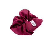 Wine Red Satin Look Scrunchie