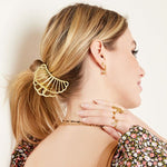 Haarklem Shell Vintage Goudkleurig