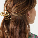 Haarklem Curl & Pearl Goudkleurig