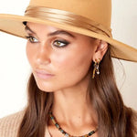 Fedora Hoed Lint Camel Brown