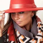 Fedora Hoed Lint Camel Brown