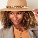 Fedora Hoed Chain Camel