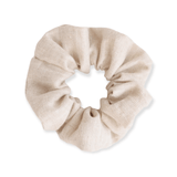 Mae-Lilly Beige Linen Scrunchie