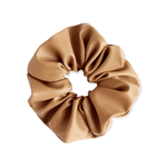 Mae - Lilly Faux Leather Scrunchie Camel