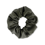 Mae - Lilly Faux Leather Scrunchie Forest Green