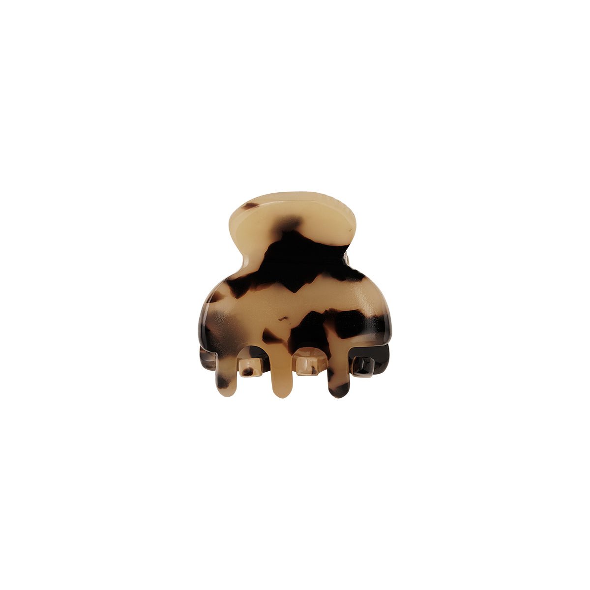 Haarklem Mini Spotted Beige & Black