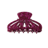 Hair Clip Oval Shiny Bordeaux