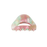 Hair Clip Round Small Multi Pink &amp; Green