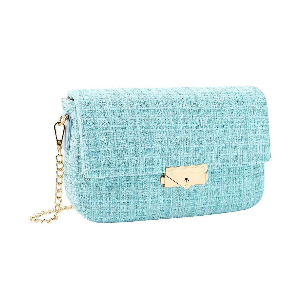 Tweed Bag Bright Blue