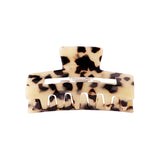 Hair Clip Straight Turtle Vibes Beige Black Medium