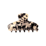 Hair clip Turtle Shell Round Beige &amp; Black
