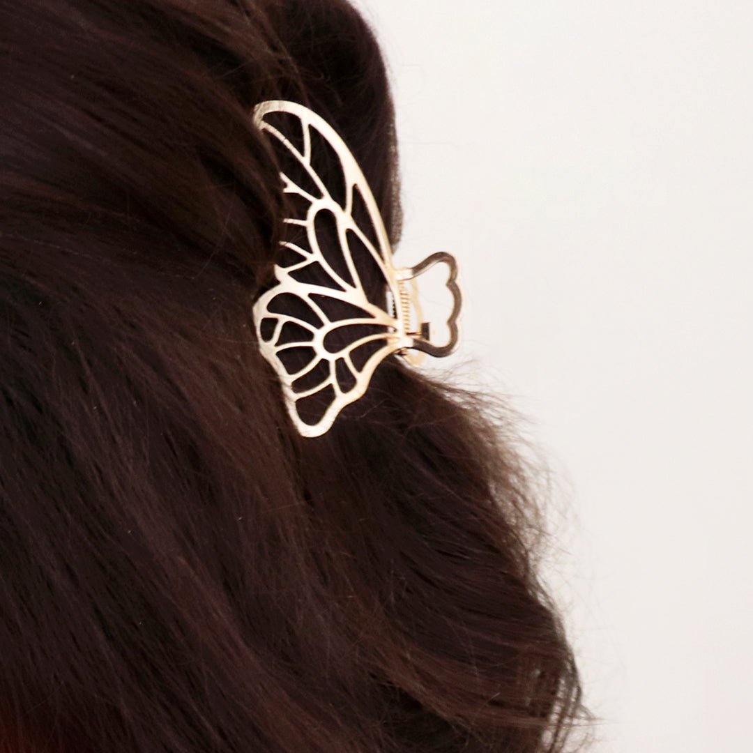 Haarklem Butterfly Goudkleurig