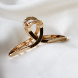 Haarklem Elegant Swirl Small Goudkleurig