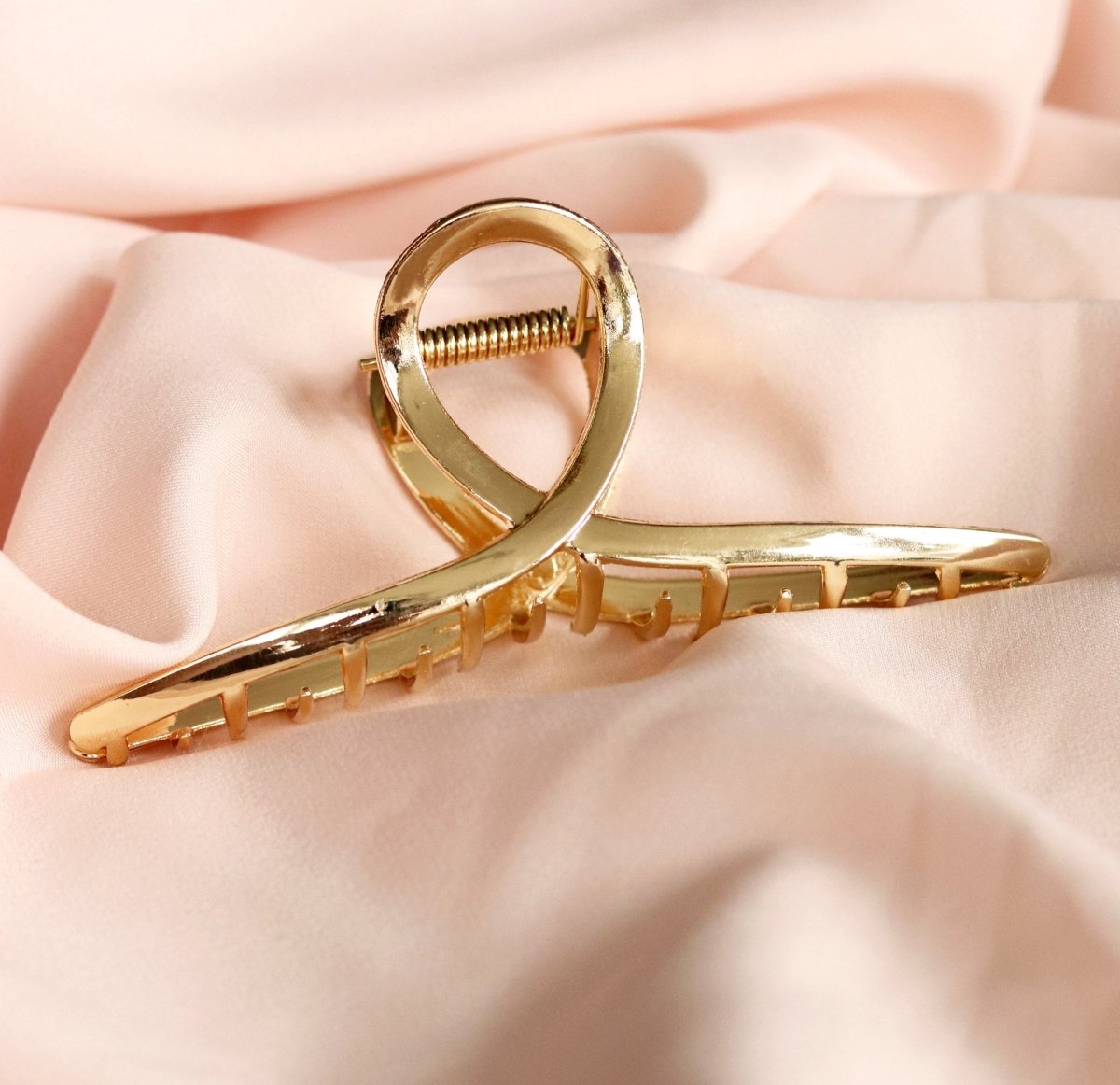 Haarklem Elegant Swirl Goudkleurig