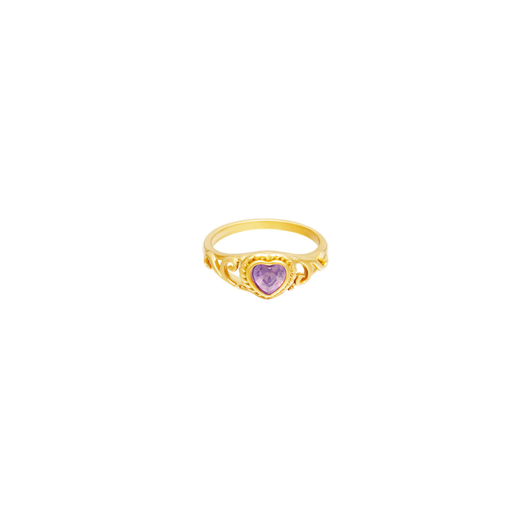 Vintage Purple Royal Ring Gold