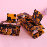 Hair clip Spotted Black &amp; Brown
