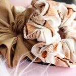 Mae - Lilly Faux Leather Scrunchie Camel