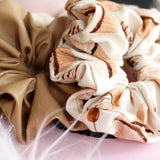 Mae - Lilly Faux Leather Scrunchie Camel