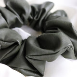 Mae - Lilly Faux Leather Scrunchie Forest Green