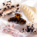 Hair clip Turtle Shell Round Beige &amp; Black