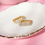Shimmer & Spark Small Oorbellen Goudkleurig