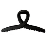 Hair clip Elegant Swirl Matte Black