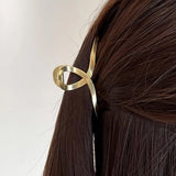 Haarklem Elegant Swirl Small Goudkleurig