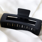 Hair Clip Matte Straight XXL Intense Black