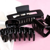 Hair Clip Matte Straight Onyx Black